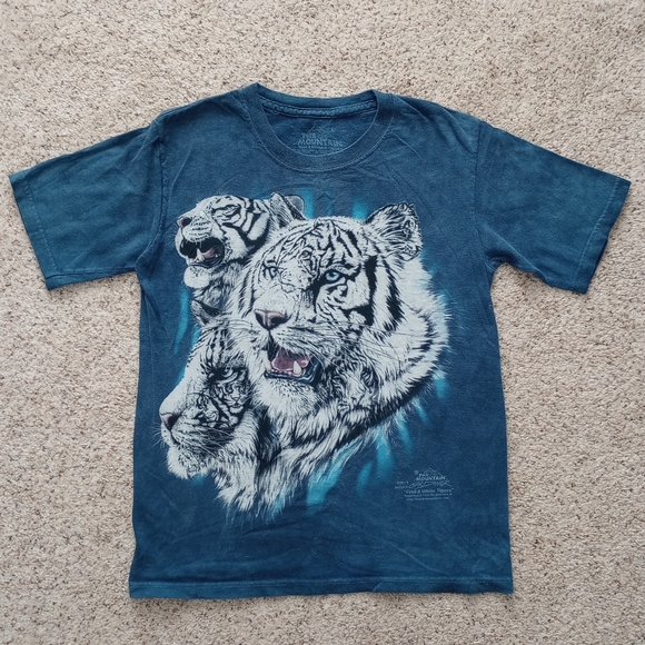 The Mountain Other - The Mountain White Tiger Kids Shirt